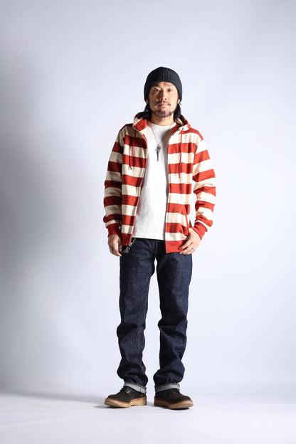 HEAVY BORDER HOODIE BRK/CRM