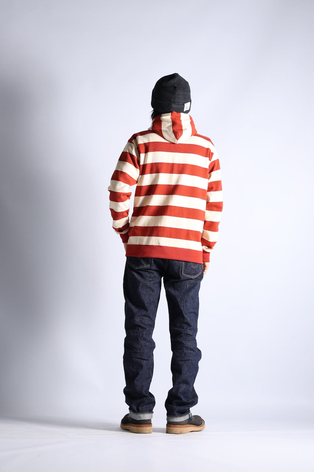 HEAVY BORDER HOODIE BRK/CRM