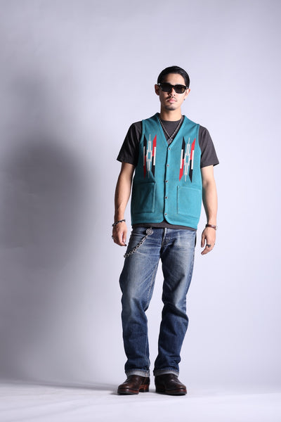 NGT NATIVE VEST TURQUOISE