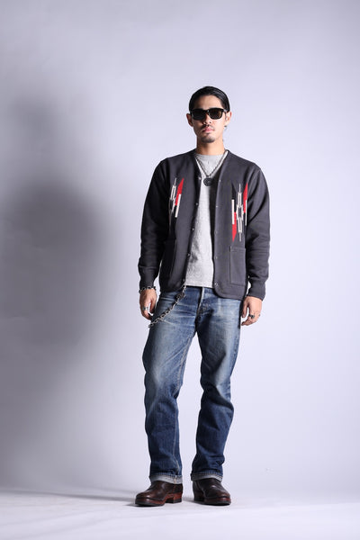 NGT NATIVE CARDIGAN CHARCOAL