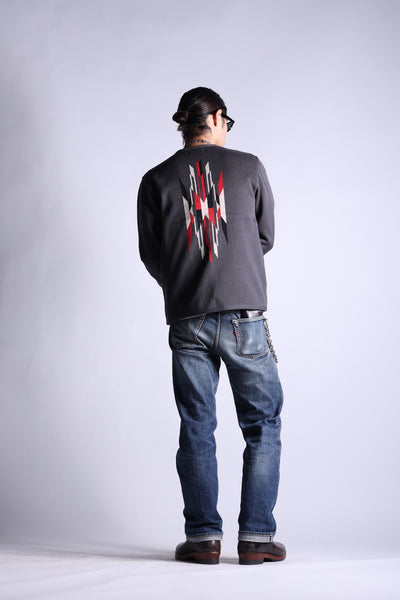 NGT NATIVE CARDIGAN CHARCOAL