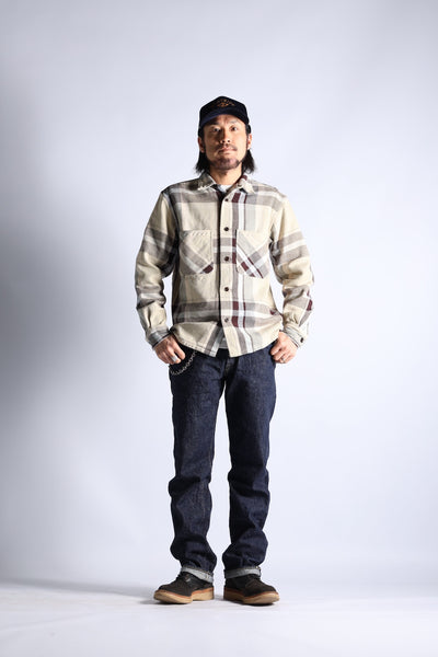 OPEN WIND SHIRTS H.BRN/CHK