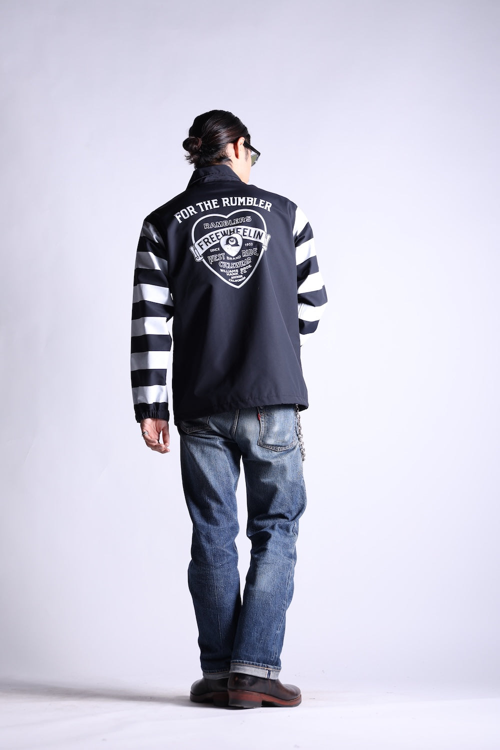 SUPPLEX CYCLE WINDBREAKER BORDER SLEEVE BLACK