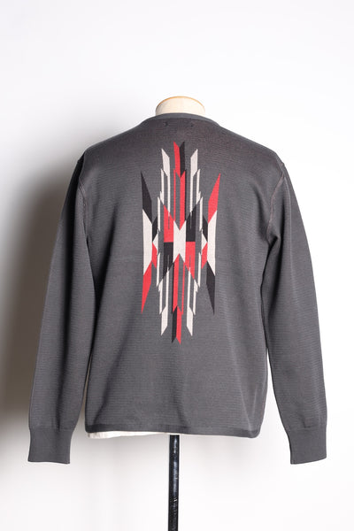 NGT NATIVE CARDIGAN CHARCOAL