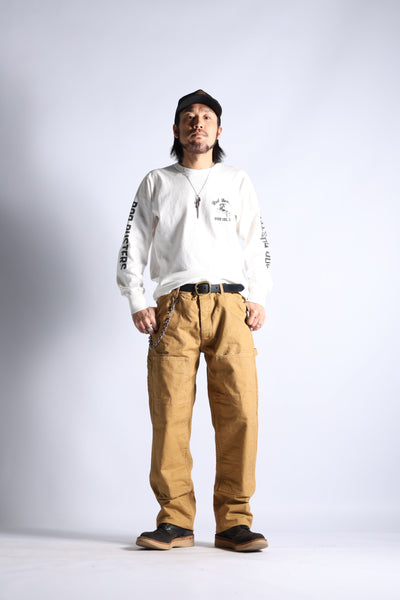 W-KNEE PAINTER PANTS BRN