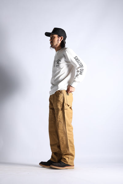 W-KNEE PAINTER PANTS BRN