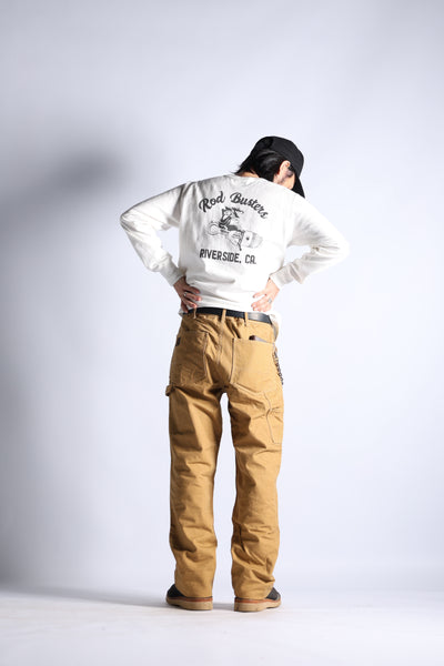 W-KNEE PAINTER PANTS BRN