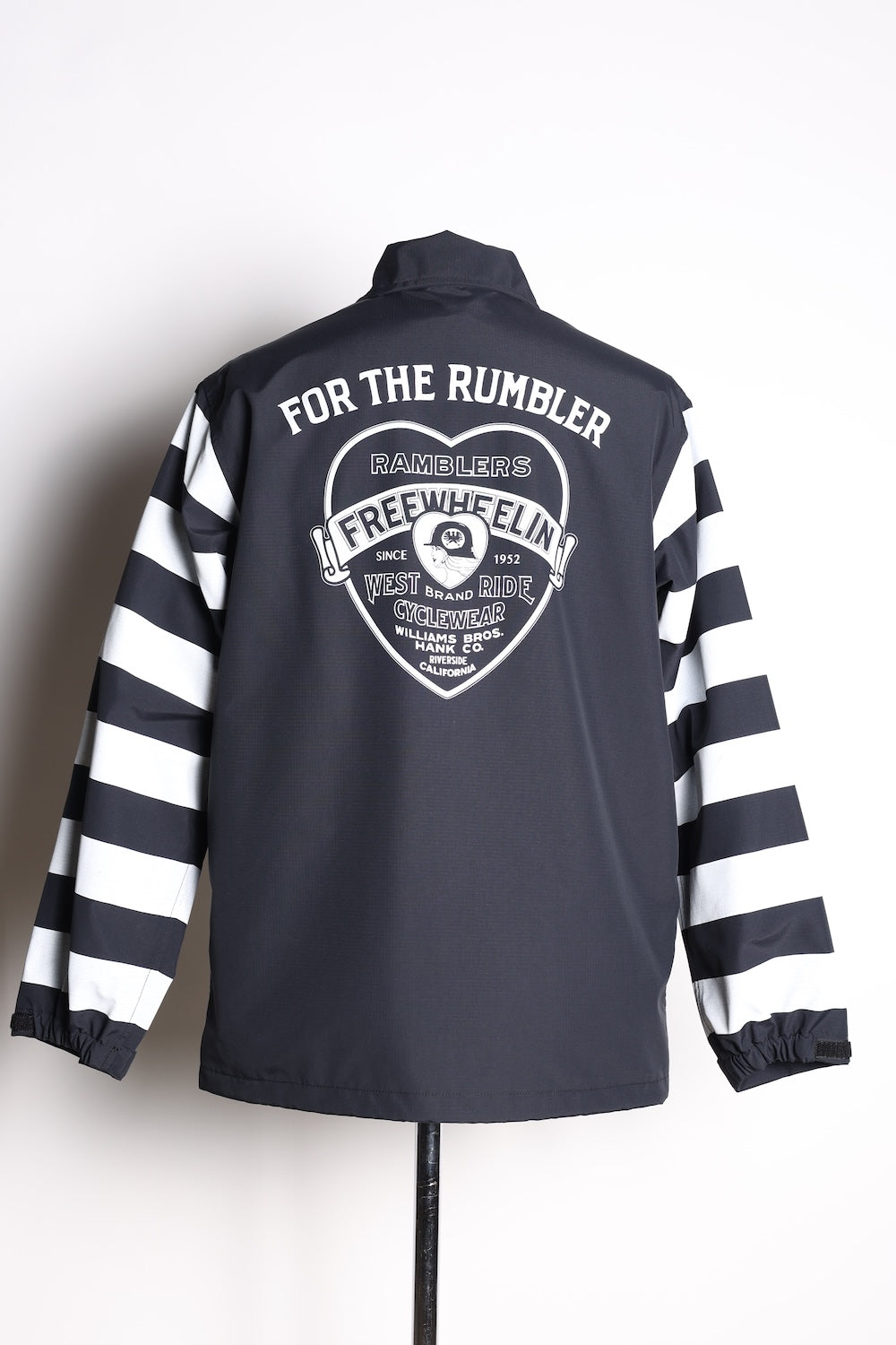 SUPPLEX CYCLE WINDBREAKER BORDER SLEEVE BLACK