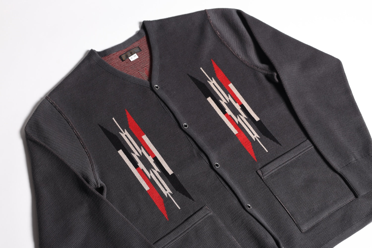 NGT NATIVE CARDIGAN CHARCOAL