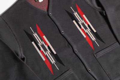 NGT NATIVE CARDIGAN CHARCOAL