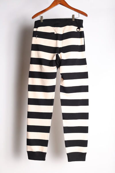 HEAVY BORDER PANTS BLK/CRM