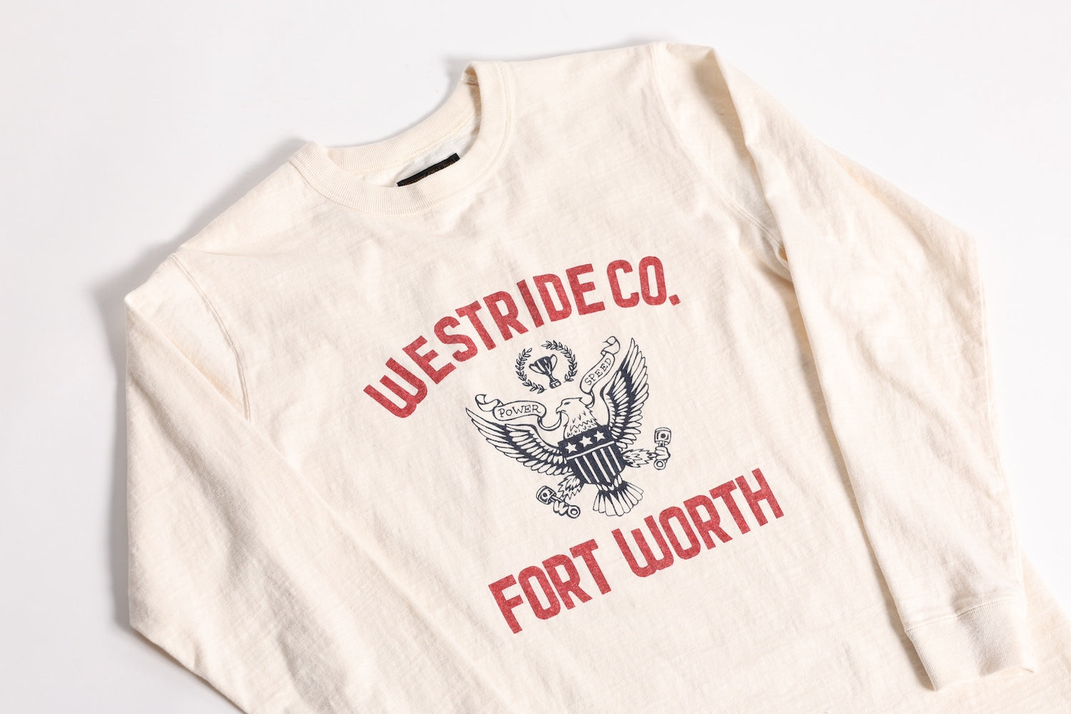 VINTAGE PRINT LONG TEE: 25-02 CRM