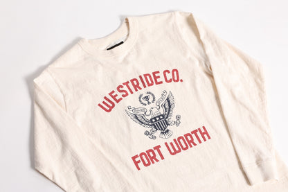 VINTAGE PRINT LONG TEE: 25-02 CRM