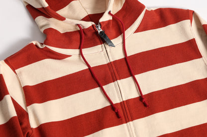 HEAVY BORDER HOODIE BRK/CRM