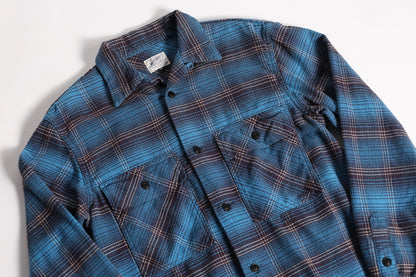 NAVY WORK SHIRTS BLUE CHK