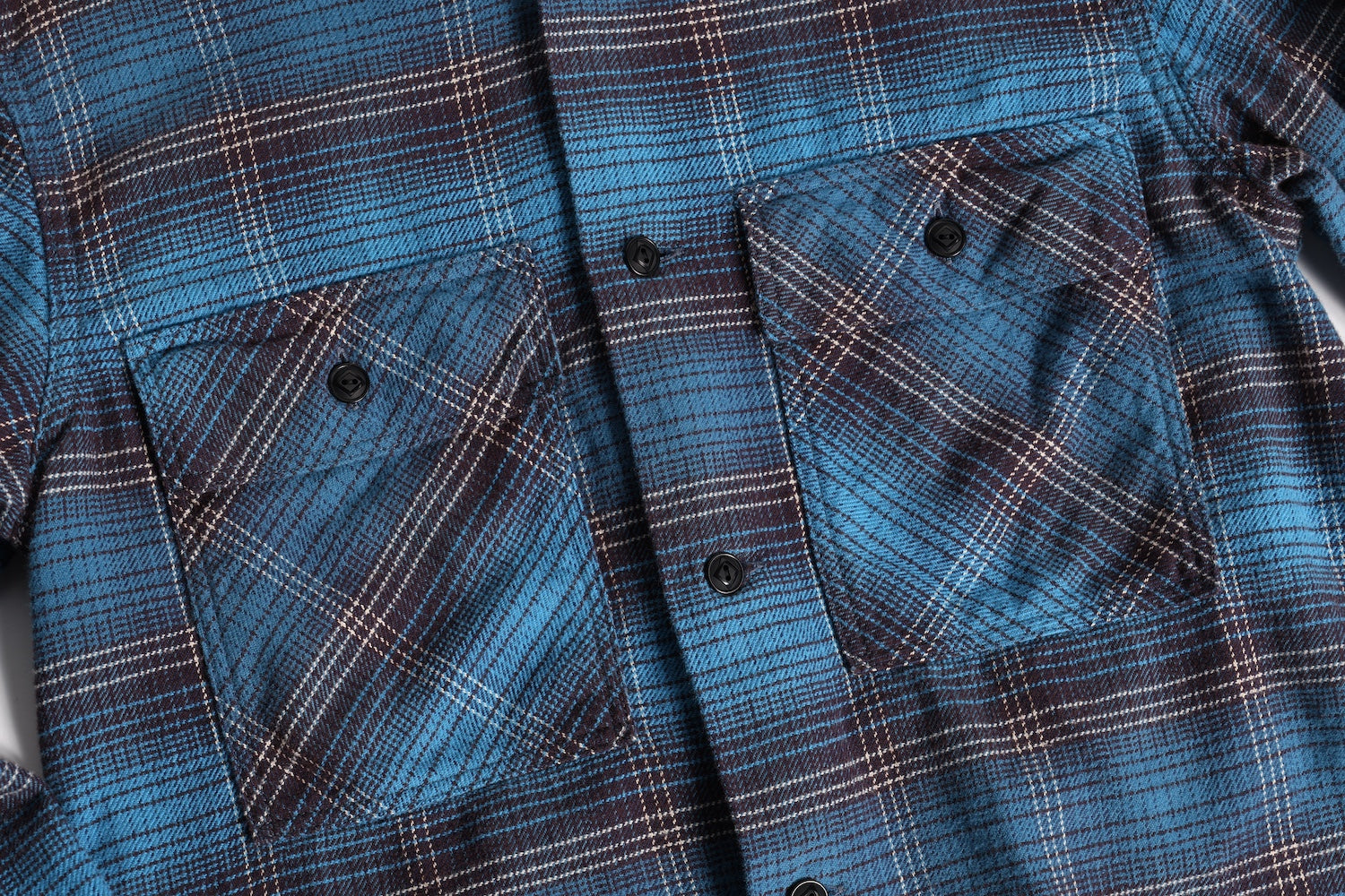 NAVY WORK SHIRTS BLUE CHK