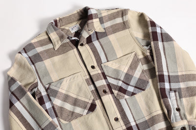 OPEN WIND SHIRTS H.BRN/CHK