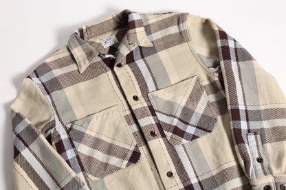 OPEN WIND SHIRTS H.BRN/CHK