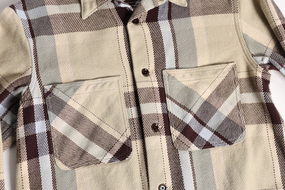 OPEN WIND SHIRTS H.BRN/CHK