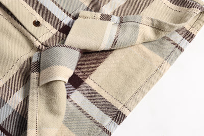 OPEN WIND SHIRTS H.BRN/CHK