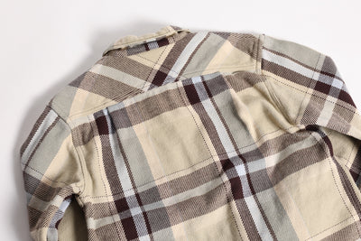 OPEN WIND SHIRTS H.BRN/CHK