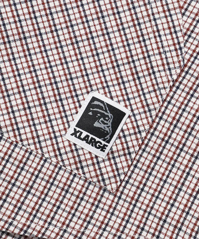 CHECK SHORT SLEEVES SHIRT Streetwear Check Shirt Beige