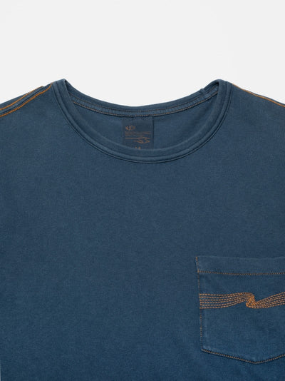 Ricky Pocket T-Shirt Washed Blue