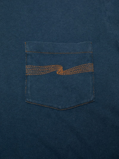 Ricky Pocket T-Shirt Washed Blue