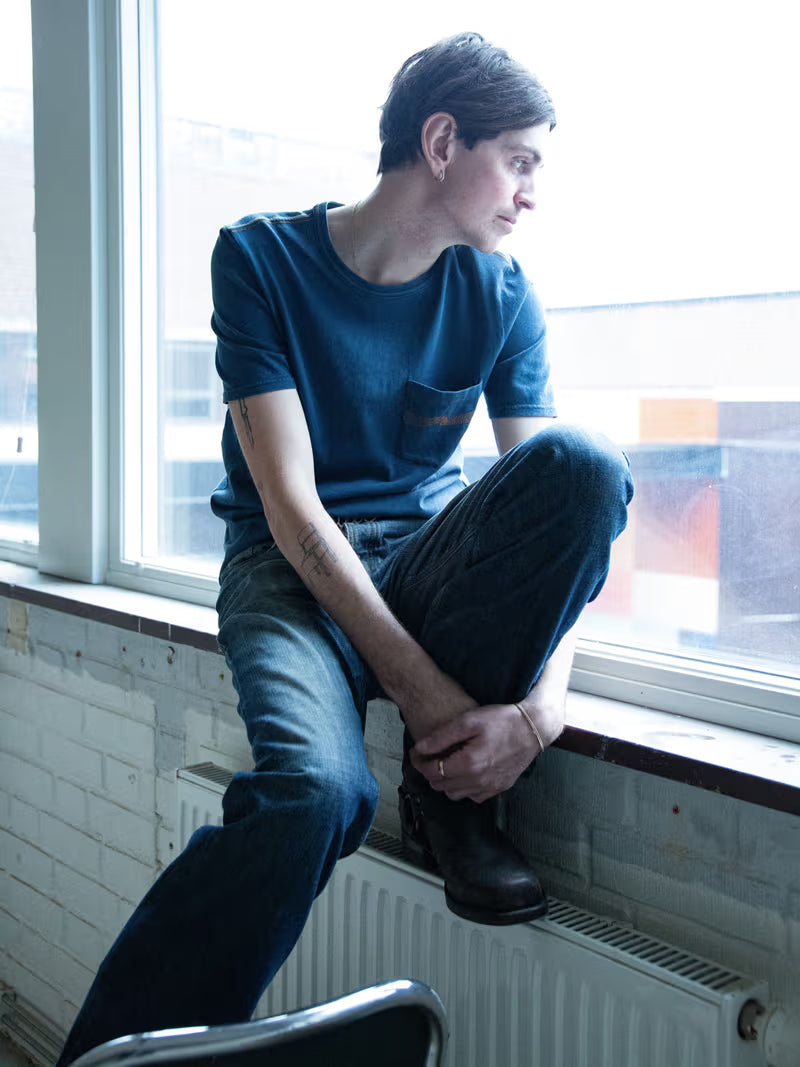 Ricky Pocket T-Shirt Washed Blue