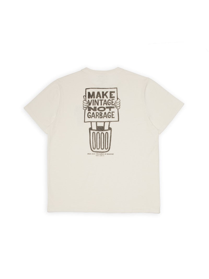 Roy Garbage T-Shirt Chalk White