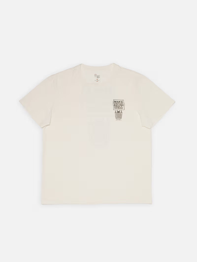 Roy Garbage T-Shirt Chalk White