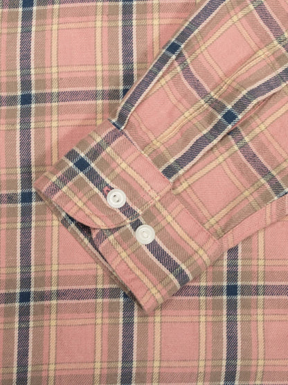JULIAN WORKER SHIRT Checked-Dusty Pink