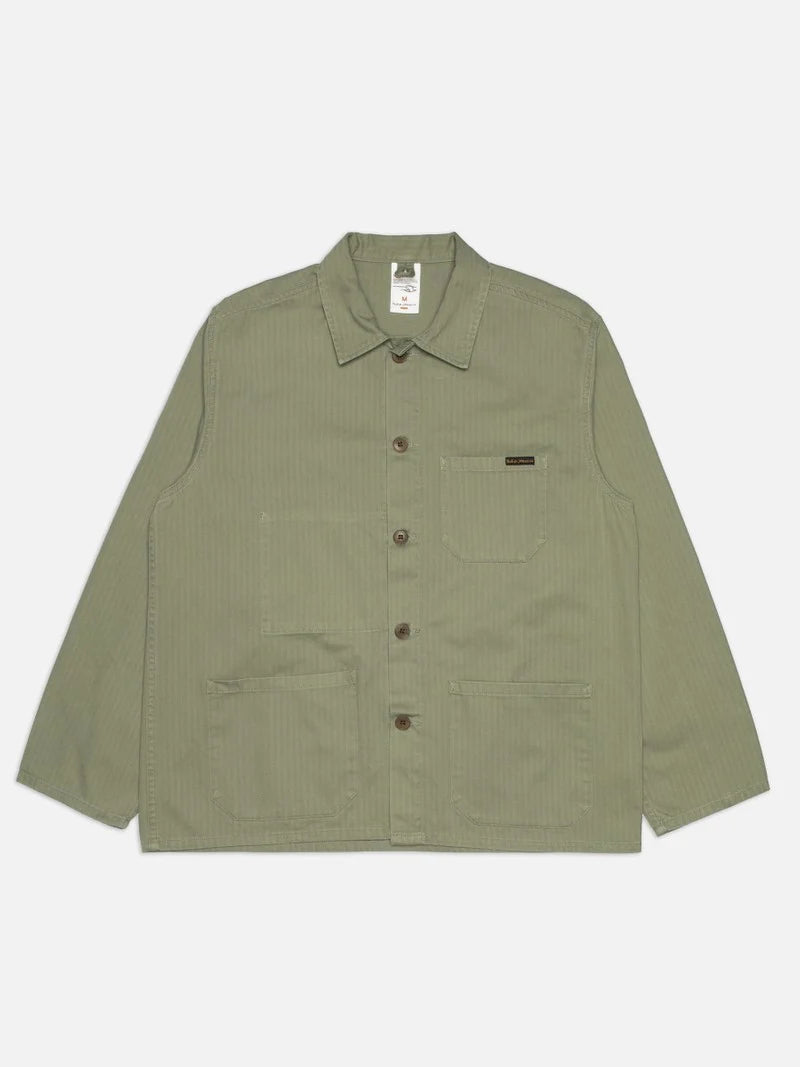 BUDDY CHORE JACKET Herringbone – Pale Green