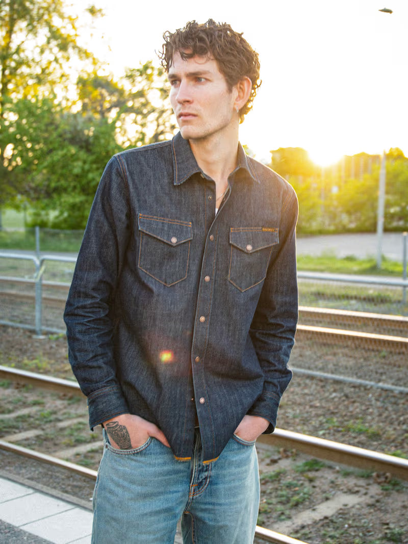GUNNAR DENIM SHIRT DRY STREAKY