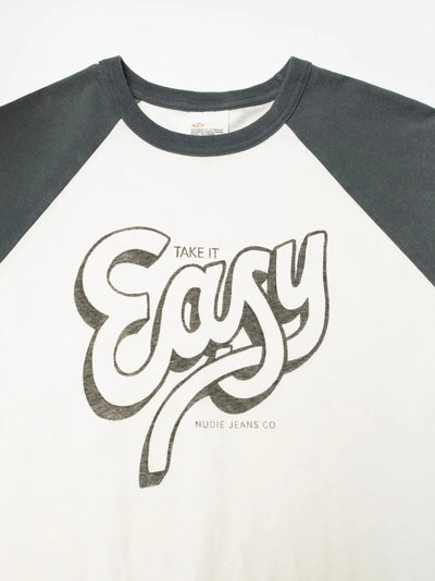 ROY RAGLAN T-SHIRT-Take It Easy – Vintage Raglan with faded look