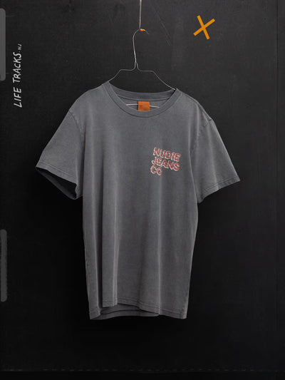 ROY T-SHIRT LIFE TRACKS ANTHRACITE