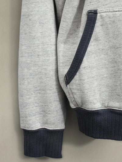 GUNDE HOODIE EMBO WAVE Greymelange