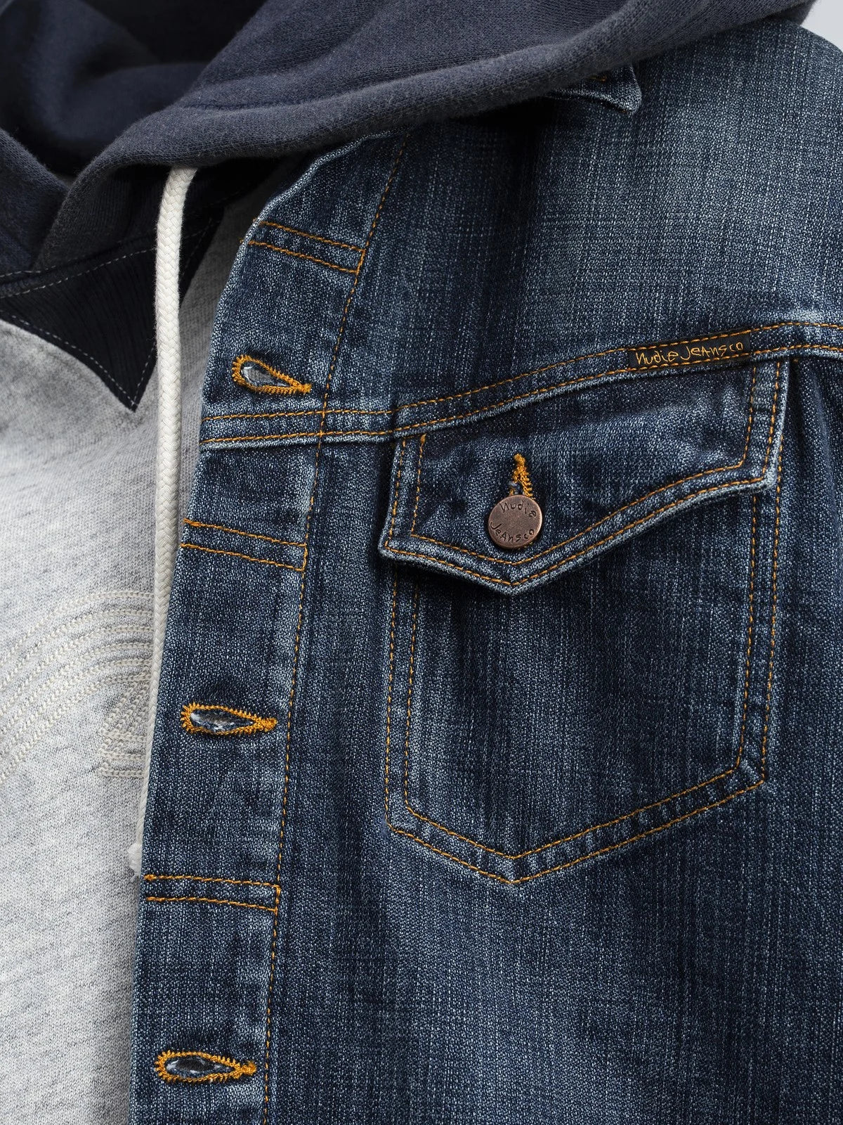 CONNY DENIM JACKET BIG WAVE BLUE