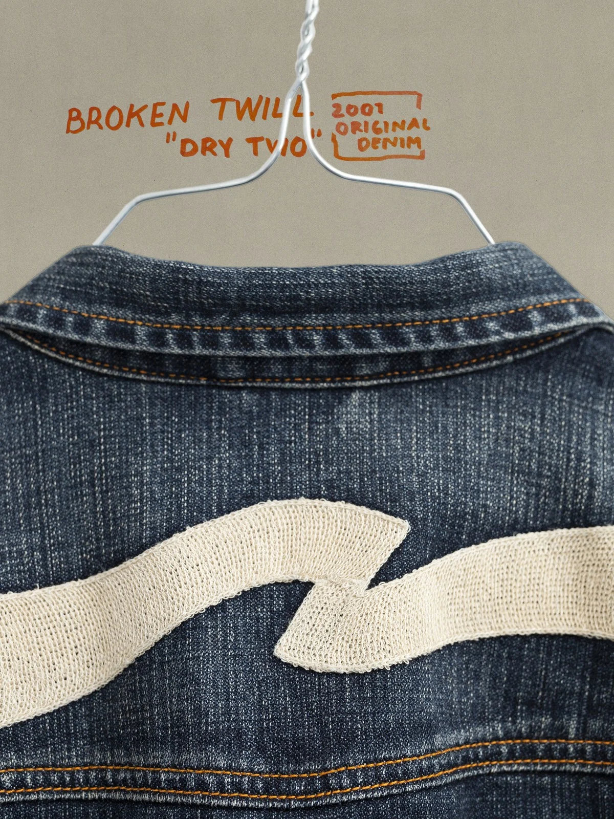CONNY DENIM JACKET BIG WAVE BLUE