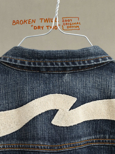 CONNY DENIM JACKET BIG WAVE BLUE