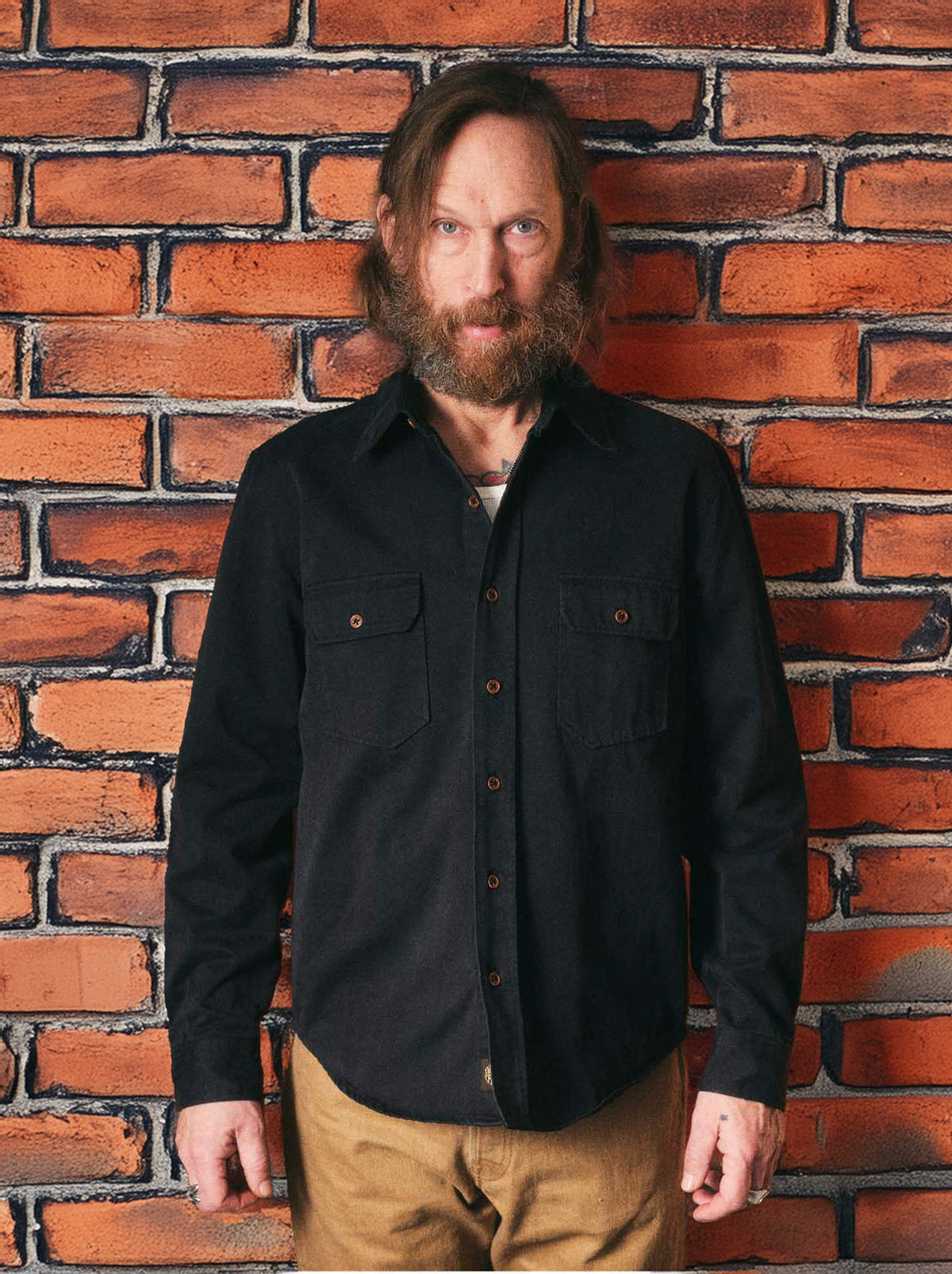 ALAMO SHIRT – Cotton Twill, Greek Pitch