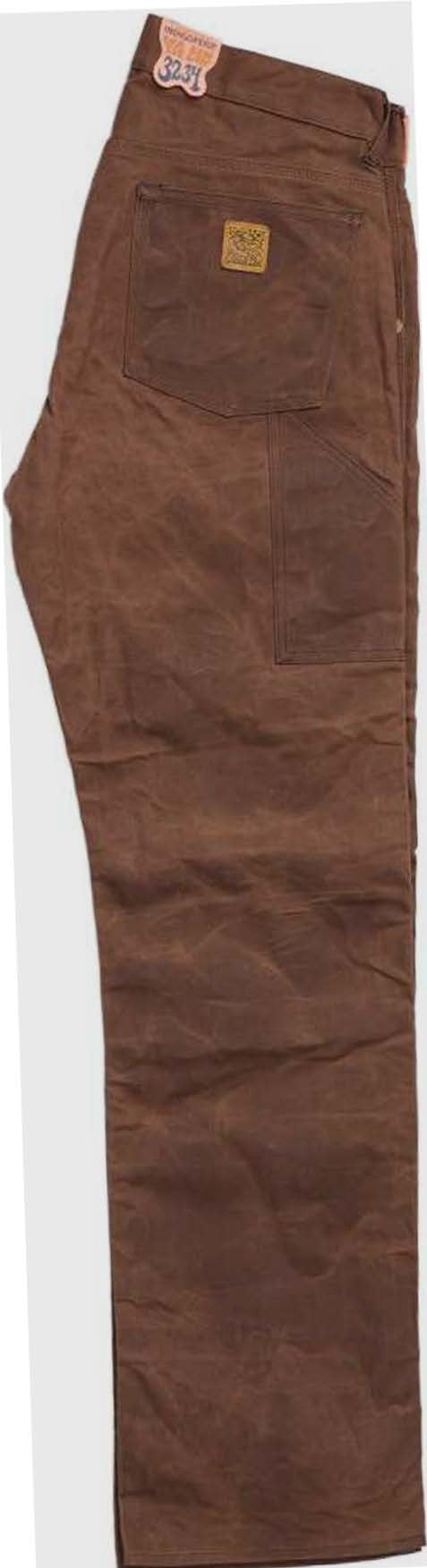 WENDELL STPF Coated Canvas Pant – Brown