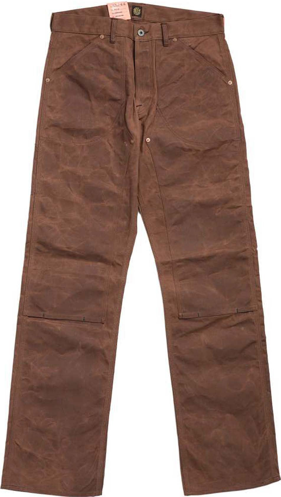 WENDELL STPF Coated Canvas Pant – Brown