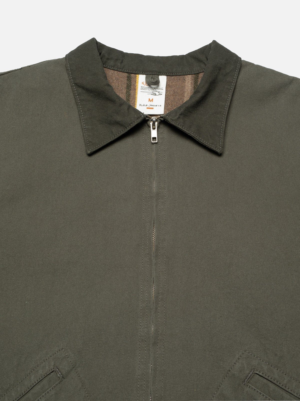 BLAKE ZIP JACKET-Duck Canvas Green