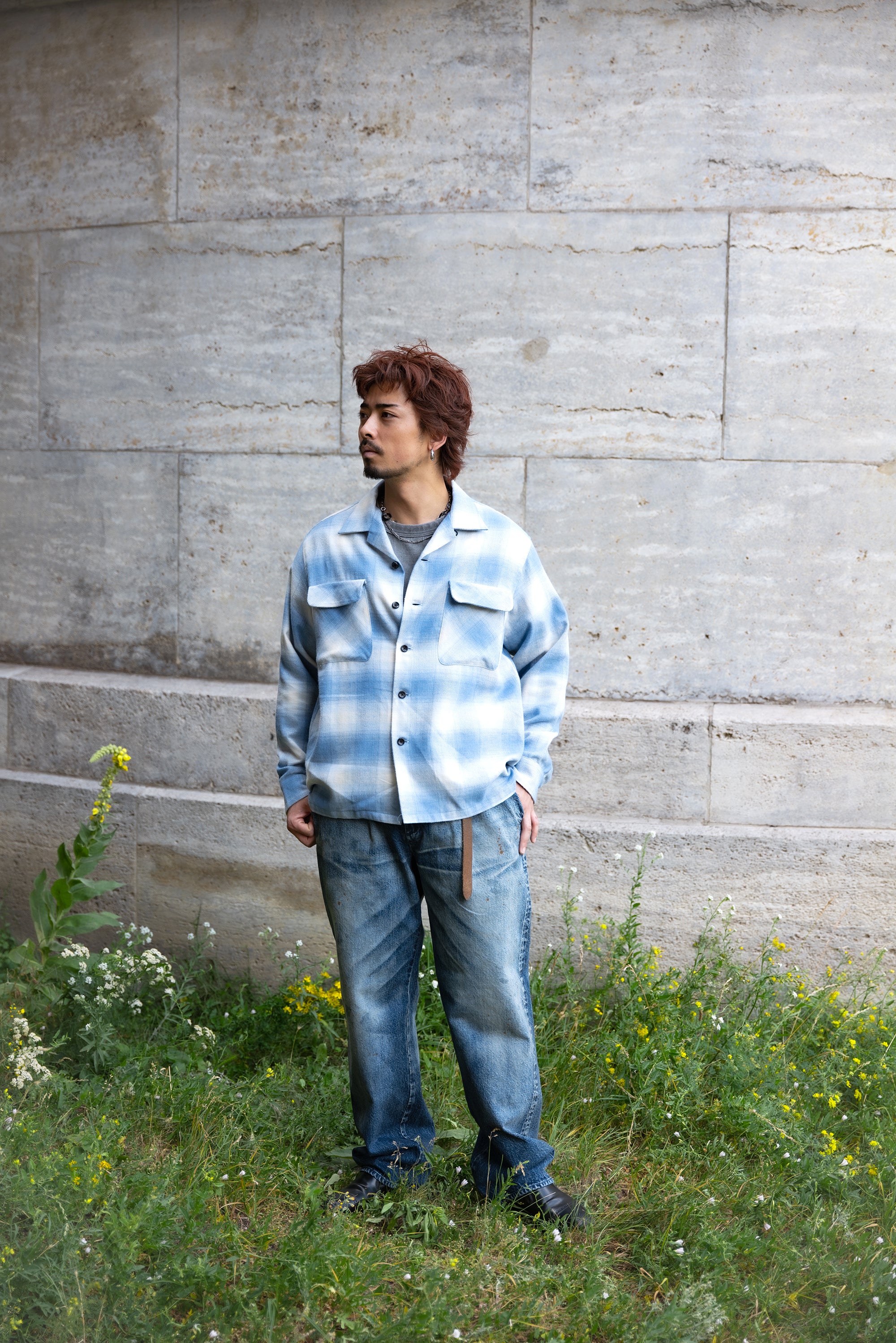BOX SHIRT SGR-BSH02 Blue