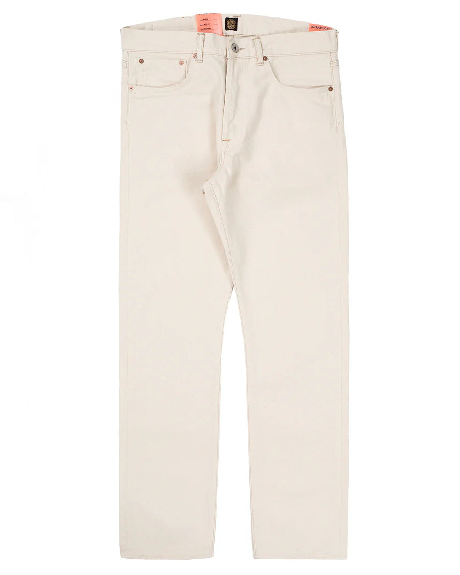 BUCK JEANS UNEVEN BROKEN TWILL ECRU