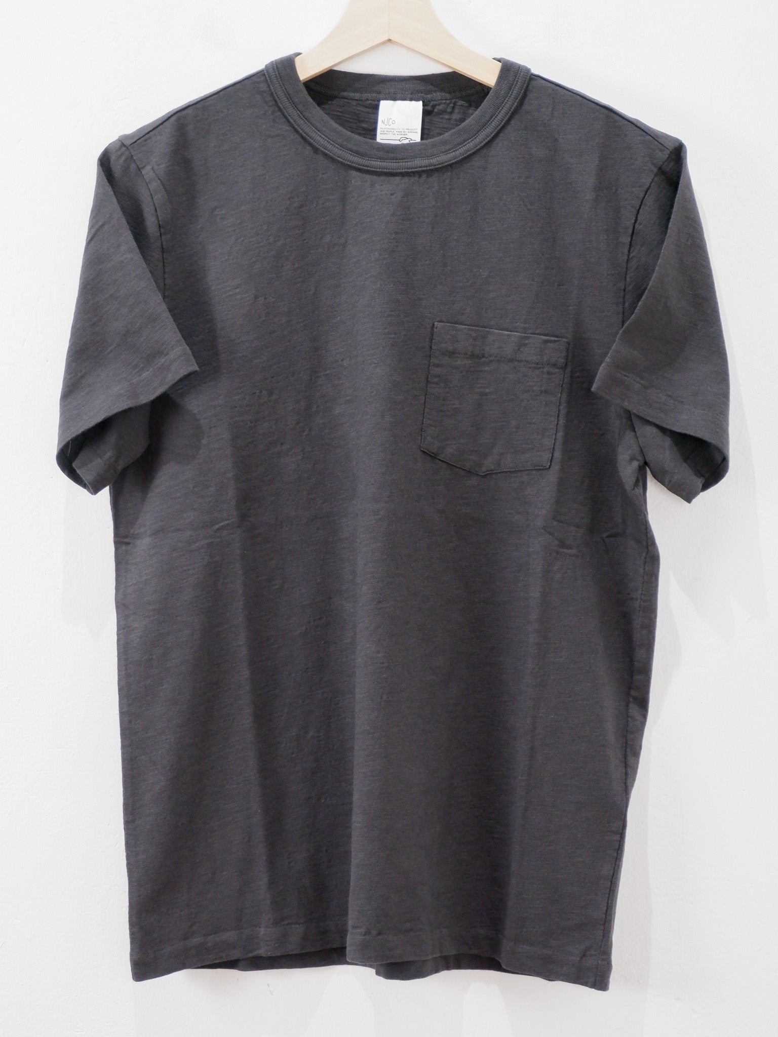 Roy Heavy Slub T-Shirt Antracite