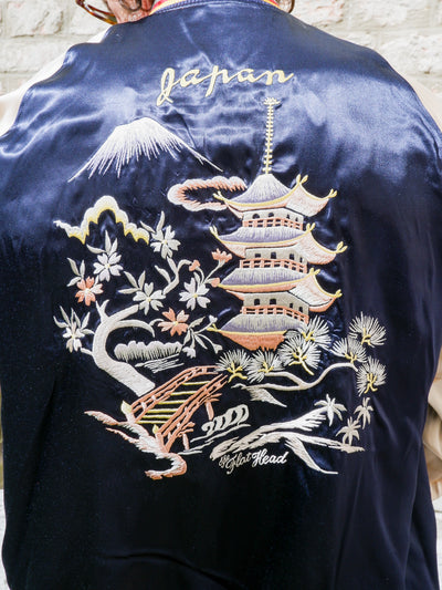 FN-OJ-SV006 Souvenir Jacket TIGER & FIVE-STORY PAGODA