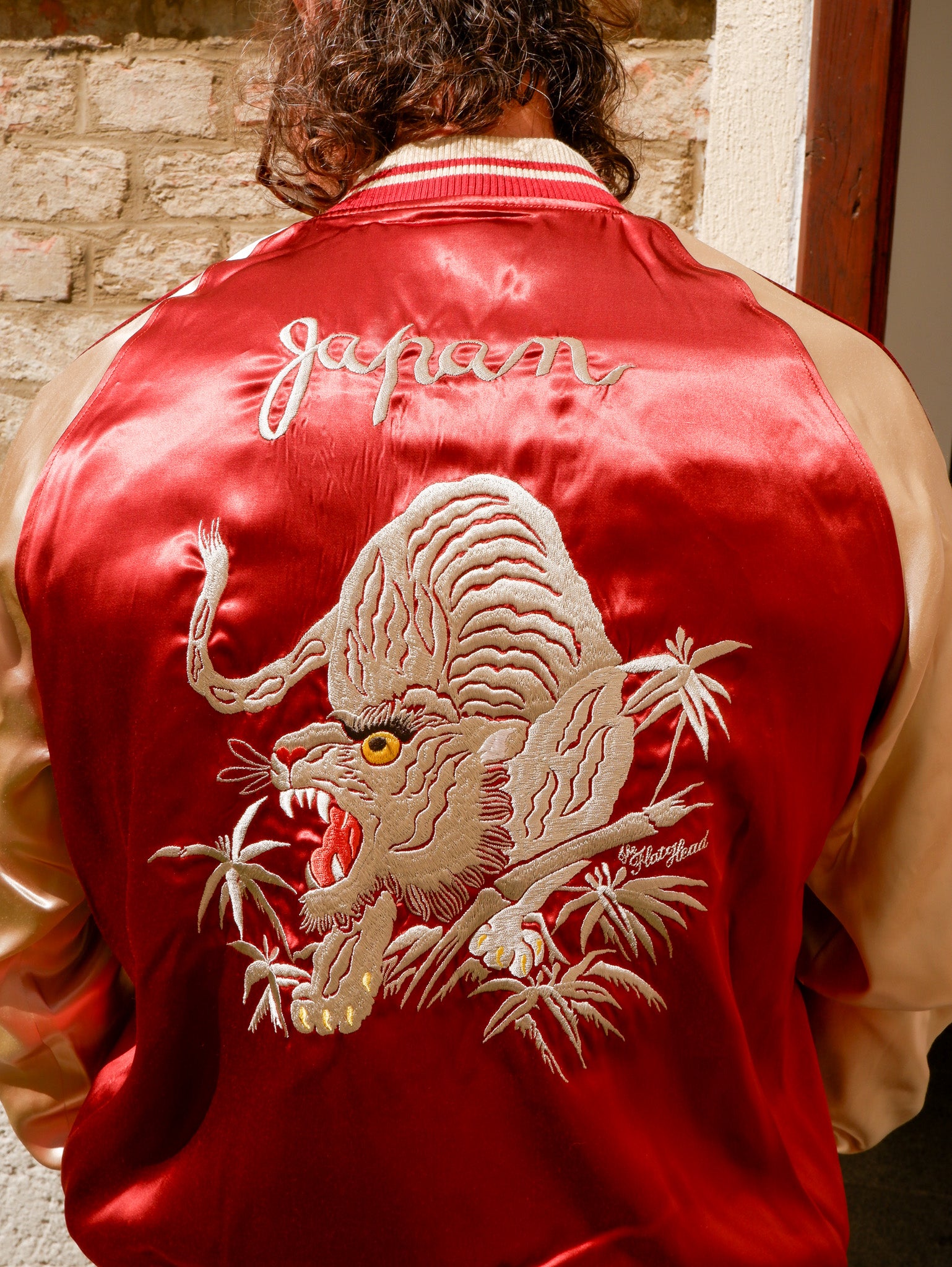 FN-OJ-SV006 Souvenir Jacket TIGER & FIVE-STORY PAGODA