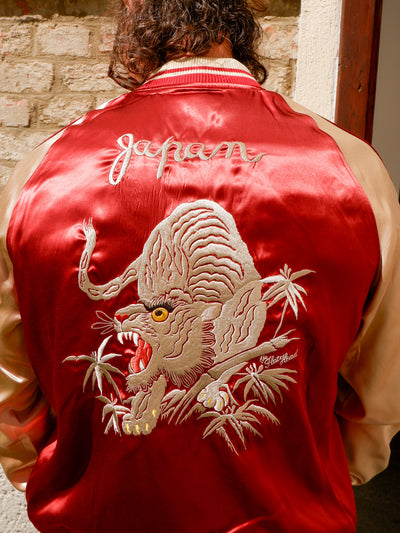 FN-OJ-SV006 Souvenir Jacket TIGER & FIVE-STORY PAGODA